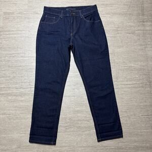 Mott And Bow Boyfriend Jeans Women's Size 31x28 Dark Wash Denim Stretch